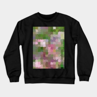 Blur Mosaic of Lovely Flowers Crewneck Sweatshirt